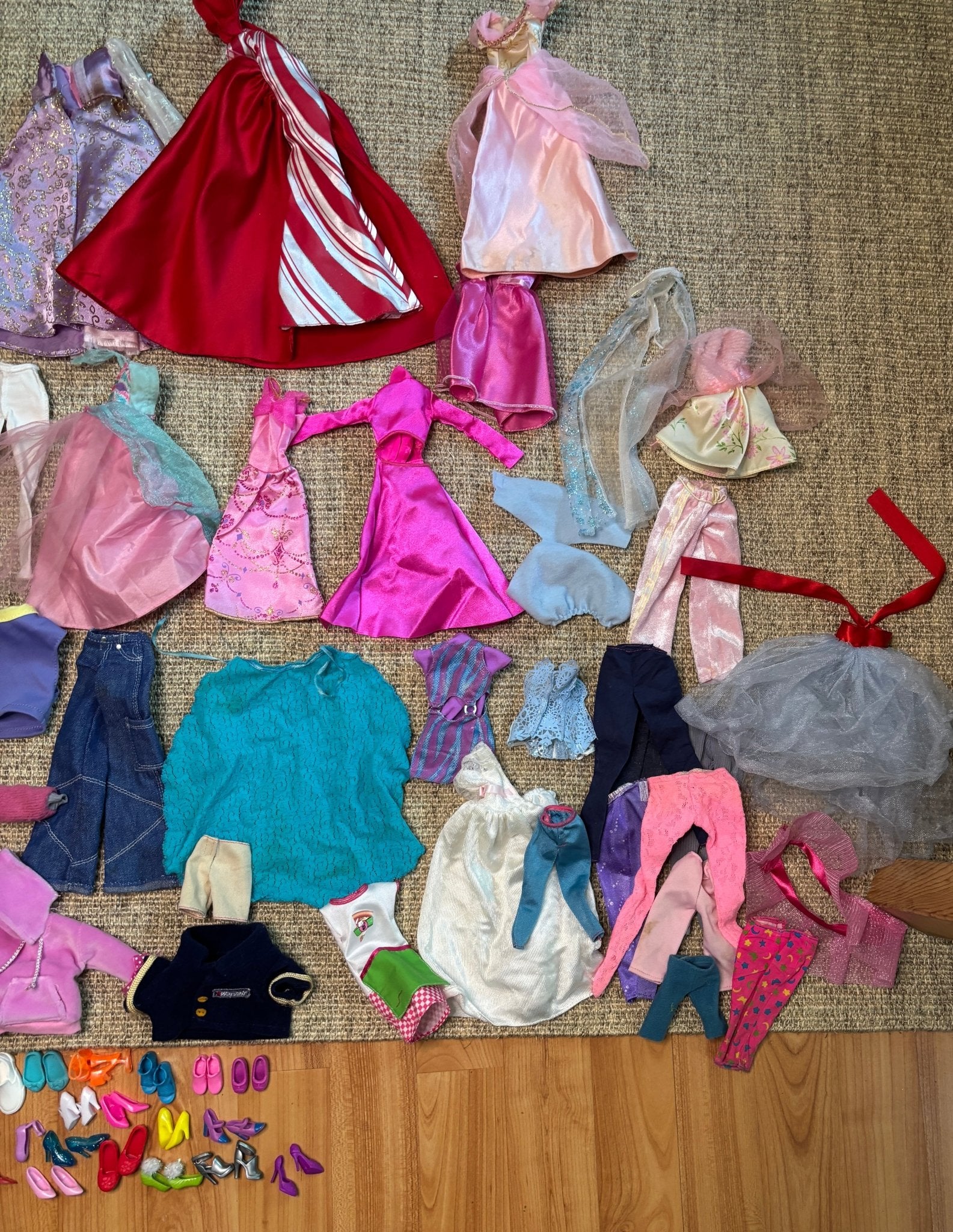 Bulk Lot of Barbie and Doll Clothes and Accessories