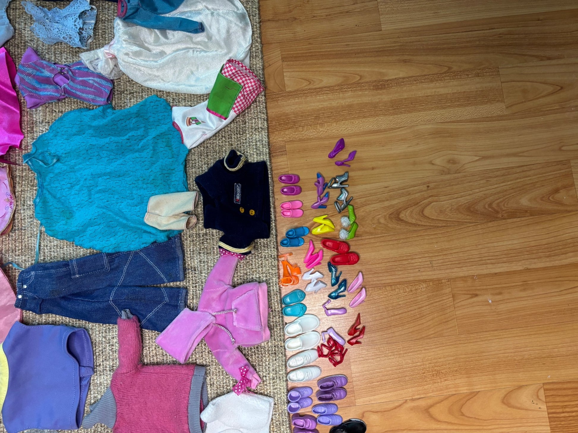 Bulk Lot of Barbie and Doll Clothes and Accessories