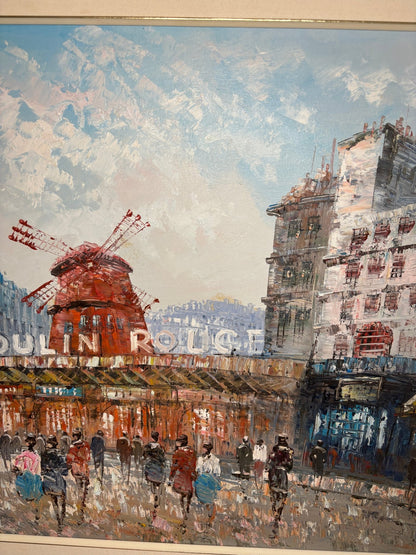 Caroline Burnett Moulin Rouge Original Oil Painting