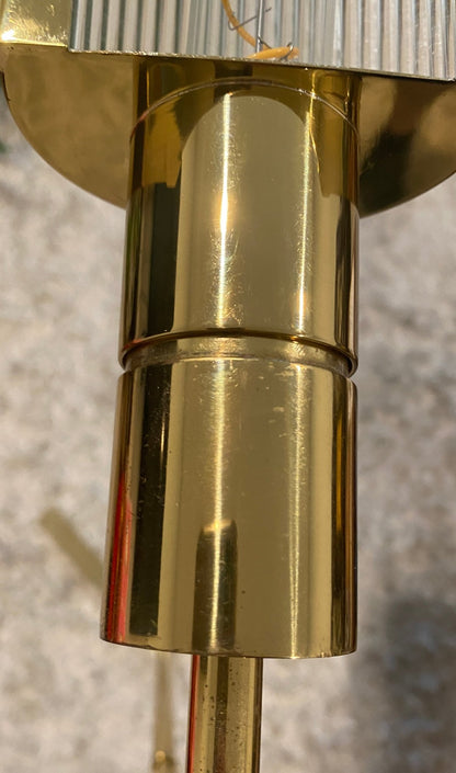 Casella Adjustable Brass Pharmacy Floor Lamp