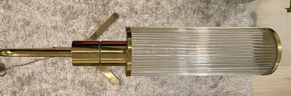 Casella Adjustable Brass Pharmacy Floor Lamp
