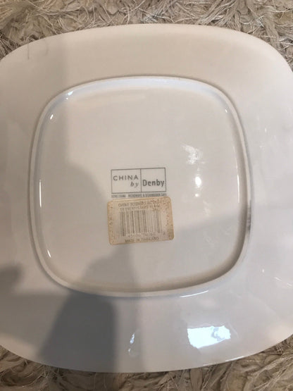 China by Denby White Square Dinner Plate