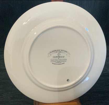 Cloverleaf Blue Striped Bread and Butter Plates