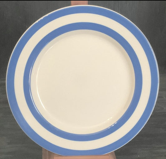 Cloverleaf Blue Striped Bread Plate