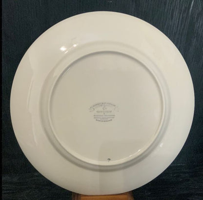 Cloverleaf Vintage Blue Striped Dinner Plate