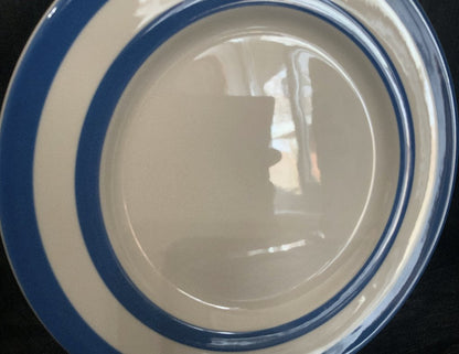 Cloverleaf Blue Striped Dinner Plate