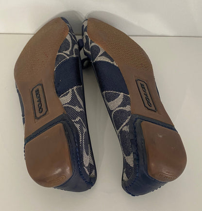 Coach Abigail Flat in Signature Denim size 6M
