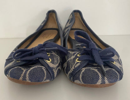 Coach Abigail Flat in Signature Denim