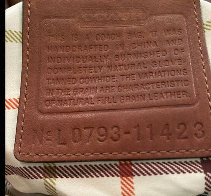 Coach Legacy Bleeker Brown Leather Bucket Shoulder Crossbody Bag F0793