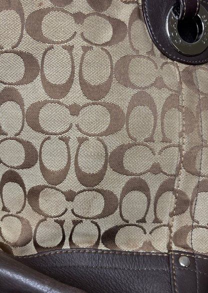 Coach Signature Jacquard Handbag Purse