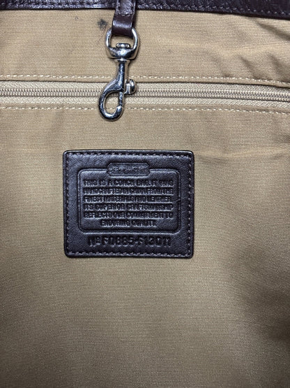 Coach Signature Jacquard Handbag Purse F0885-F13011