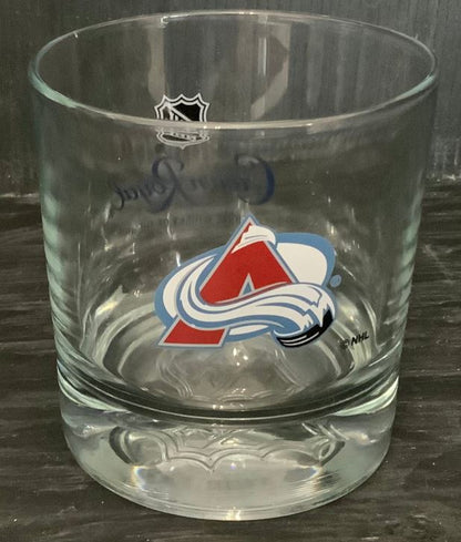 Colorado Avalanche Crown Royal Old Fashioned Rock Glass