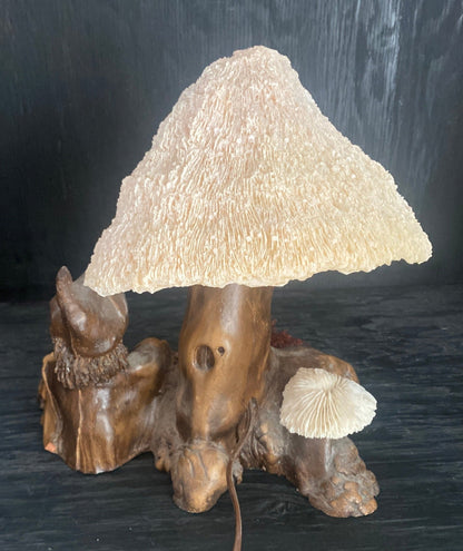 Coral Mushroom Magic Wizard Lamp