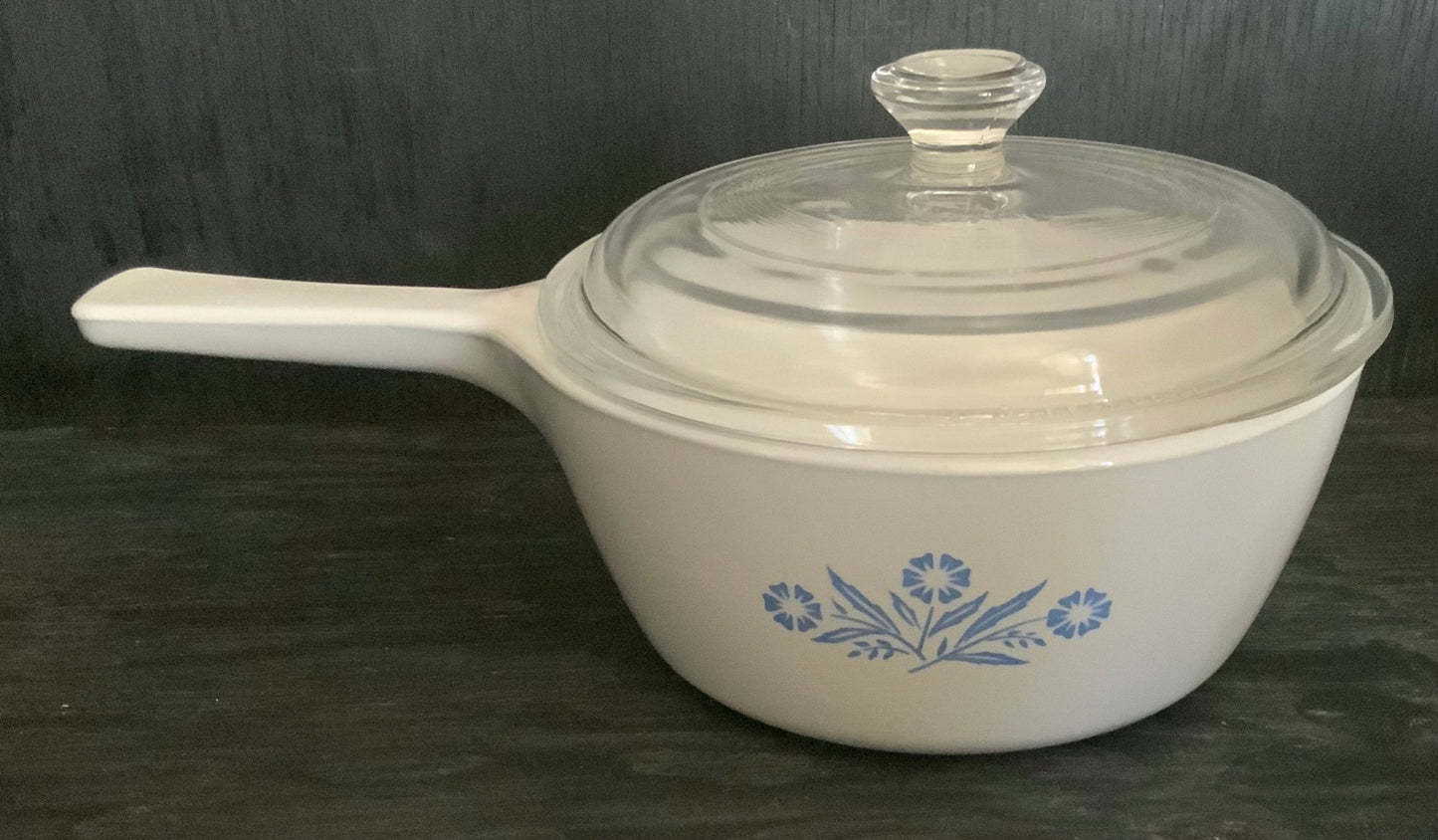Corning Ware Blue Cornflower 1.5 Pint Covered Saucepan