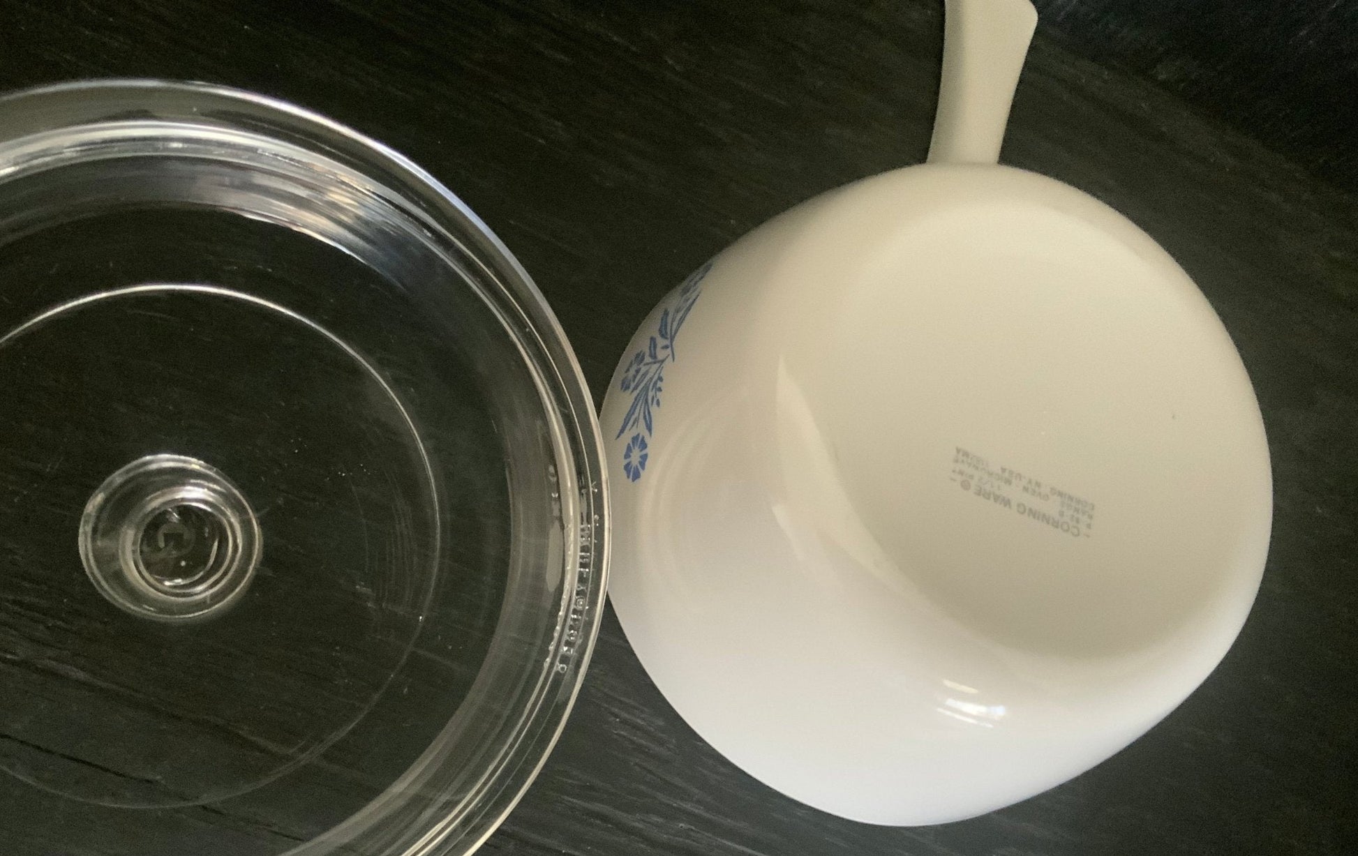 Corning Ware Blue Cornflower 1.5 Pint Covered Saucepan