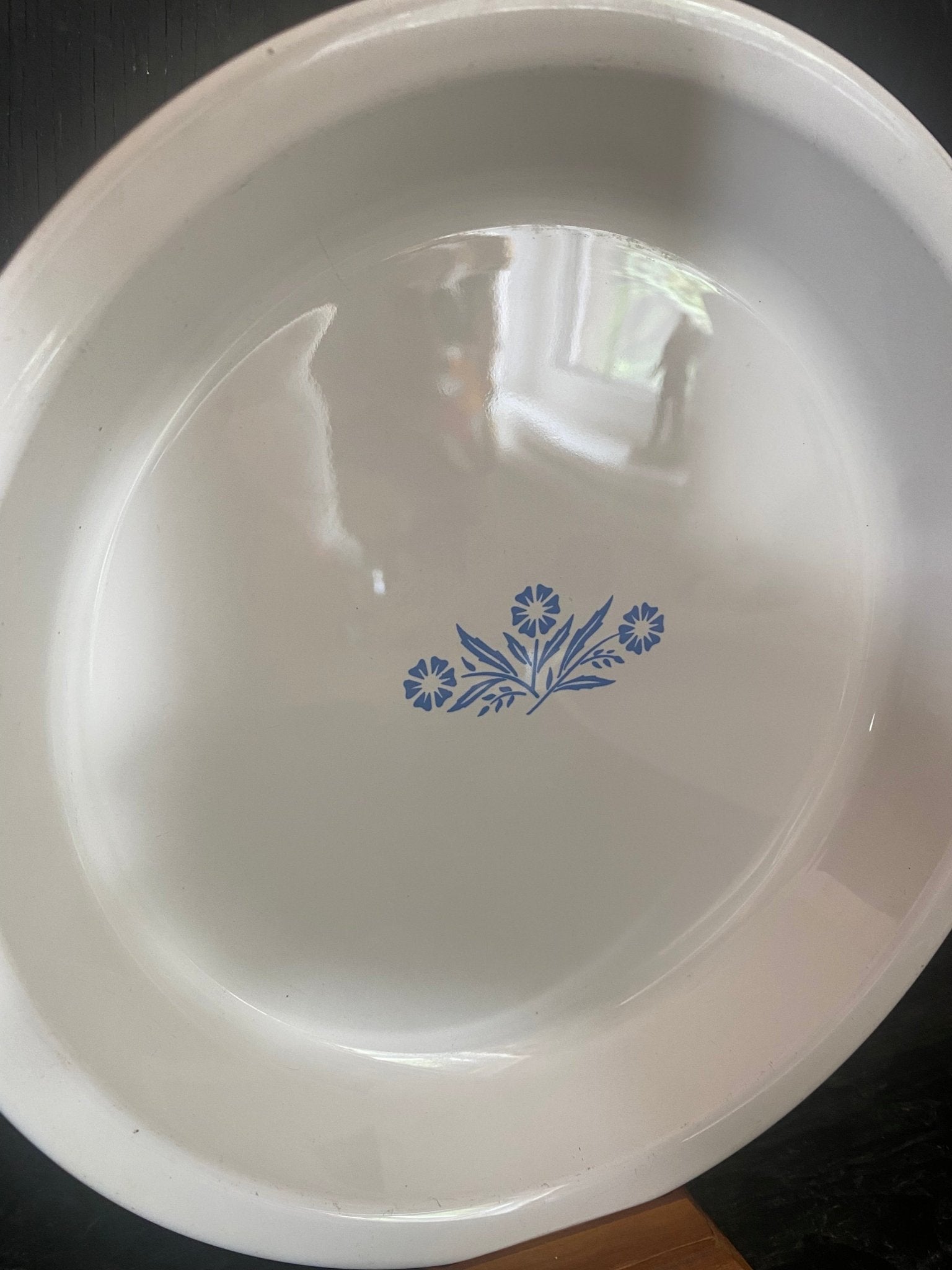 Corning Ware Blue Cornflower Pie Serving Plate