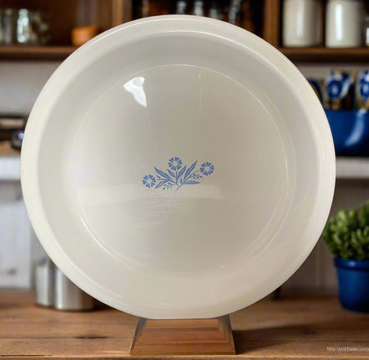 Corning Ware Blue Cornflower Pie Serving Plate