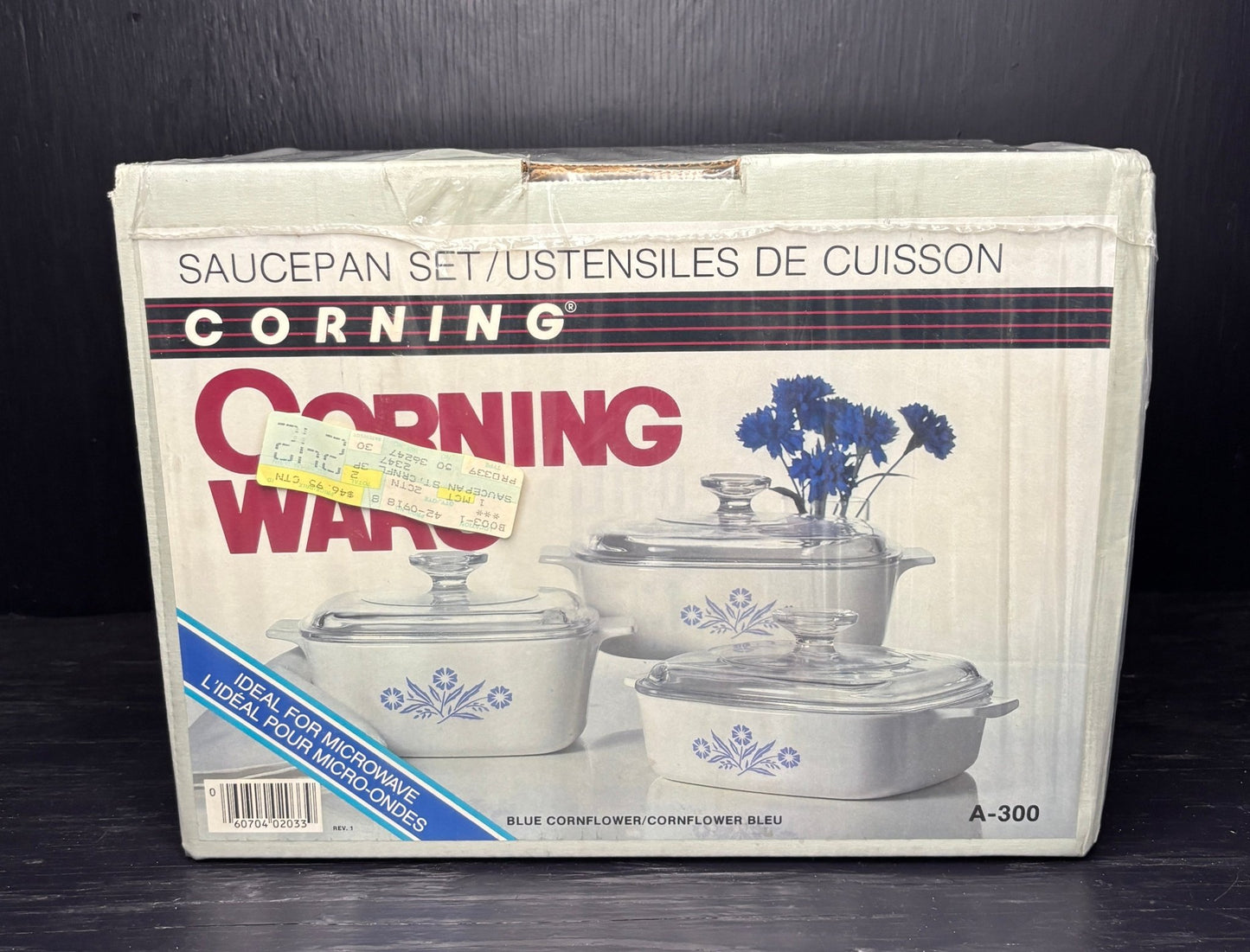 Corning Ware Blue Cornflower Saucepan Set