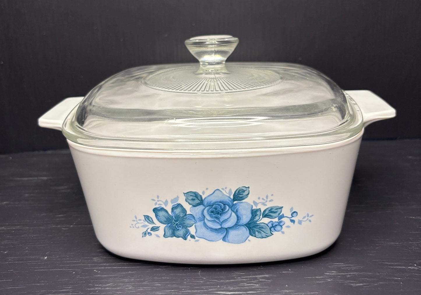 Corning Ware Blue Velvet Covered Casserole Dish