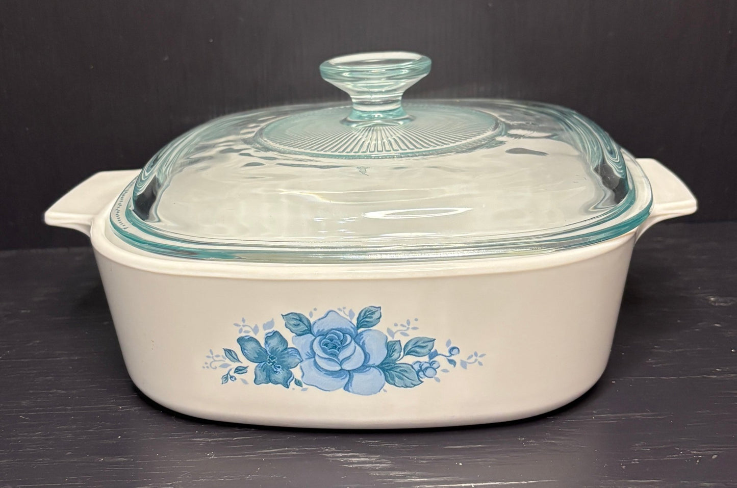 Corning Ware Blue Velvet Casserole Dish