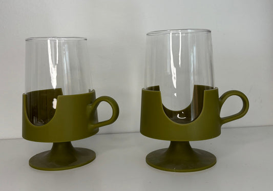 Corning Ware Glas - Snap Avocado Green Drink Glasses set