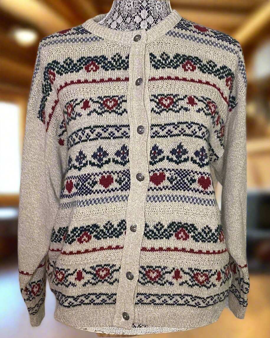 Cottage Cove Christmas Theme Full Button Women’s Cardigan Medium - HLJ at HomeCottage Cove Christmas Theme Full Button Women’s Cardigan MediumCardiganCottage Cove