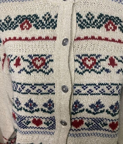 Cottage Cove Christmas Theme Full Button Women’s Cardigan