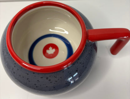 Curling Rock Shaped Coffee Mug