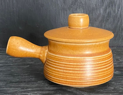 brown Denby French Onion handled Soup Bowls