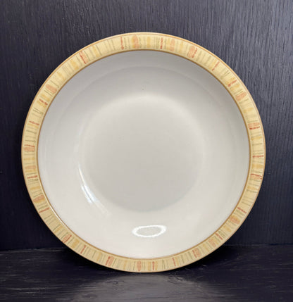 Denby Caramel Stripes Rimmed Bowls