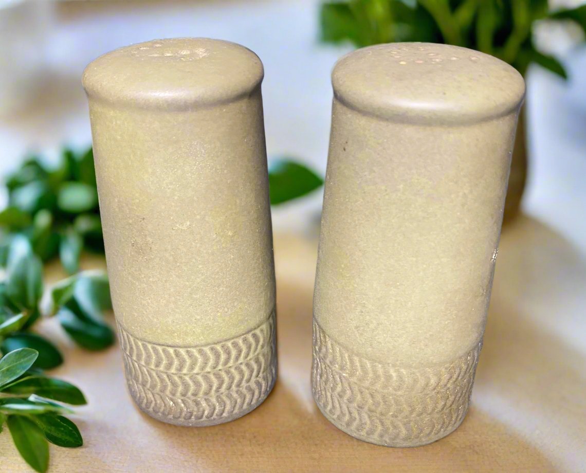 Denby Chevron Salt and Pepper Shakers - HLJ at HomeDenby Chevron Salt and Pepper ShakersSalt and Pepper Shakers setDenby