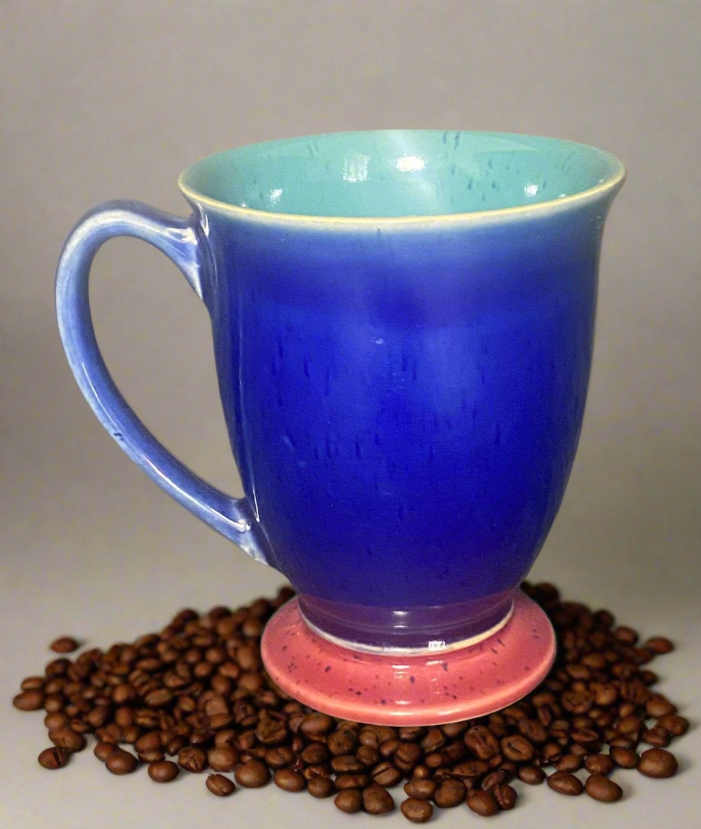 Denby Harlequin Blue Footed Pedestal Mugs - HLJ at HomeDenby Harlequin Blue Footed Pedestal MugsMugDenby