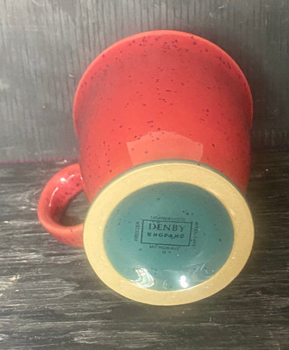 Denby Harlequin Red Pedestal Mug