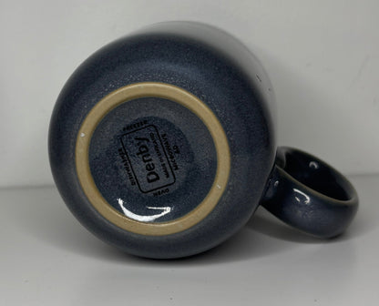 Denby Imperial Blue Jet Double Dipped Coffee Mug