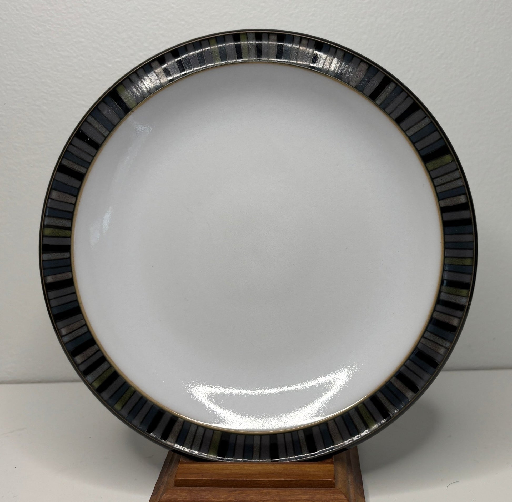 Denby Jet Stripes Bread Plate