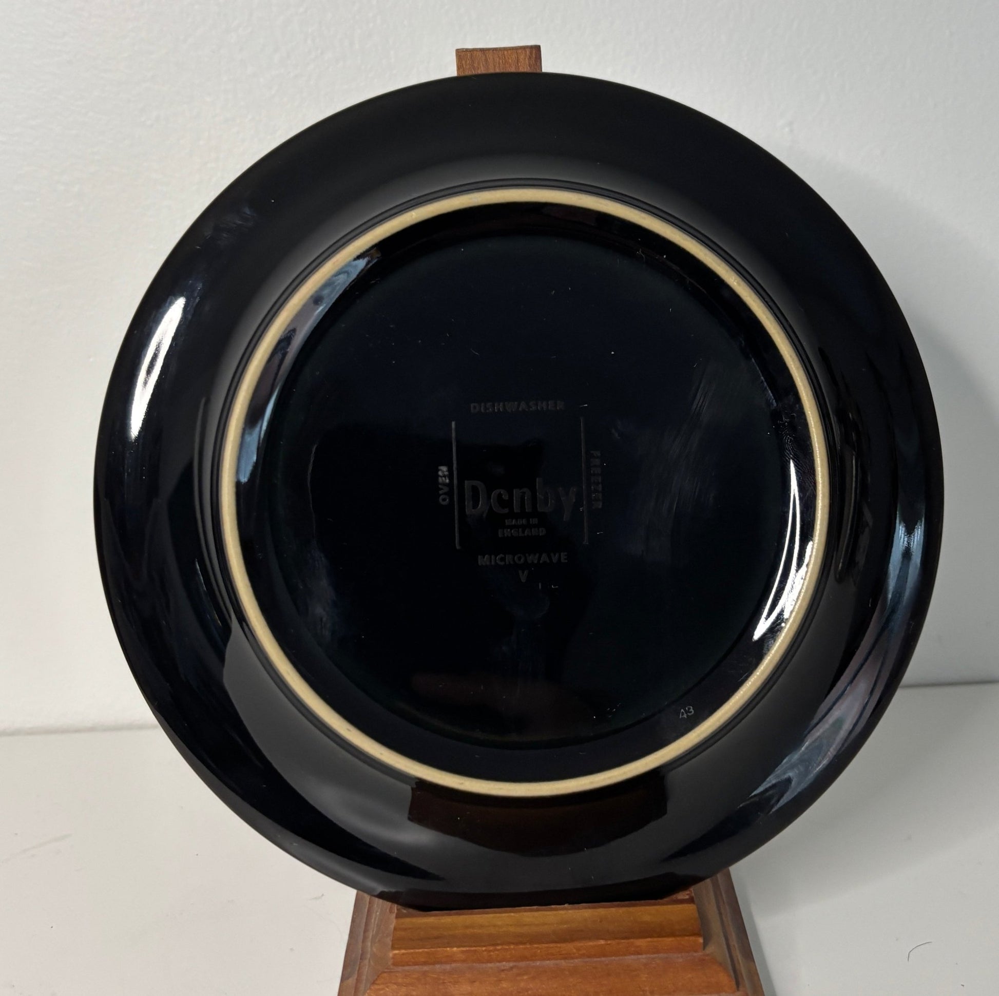 Denby Jet Stripes Bread Plate