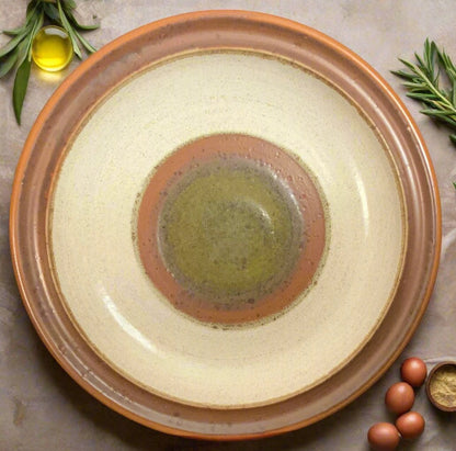 Denby Potters Wheel Green Bread and Butter Plates