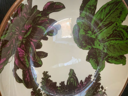 Pasta Serving Bowl with beet design