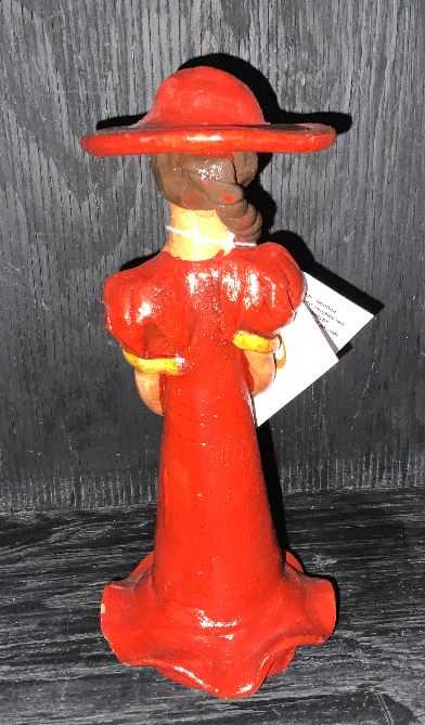 Dominican Hand Painted Faceless Clay figurine