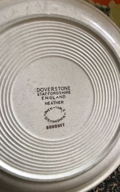 Doverstone Staffordshire England Heather Bouquet Dinner Plate