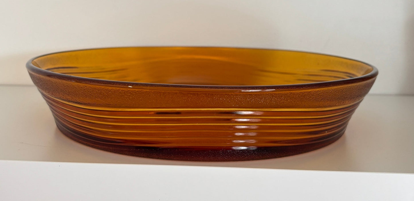 Duralex Ondine Amber Glass Serving Plate