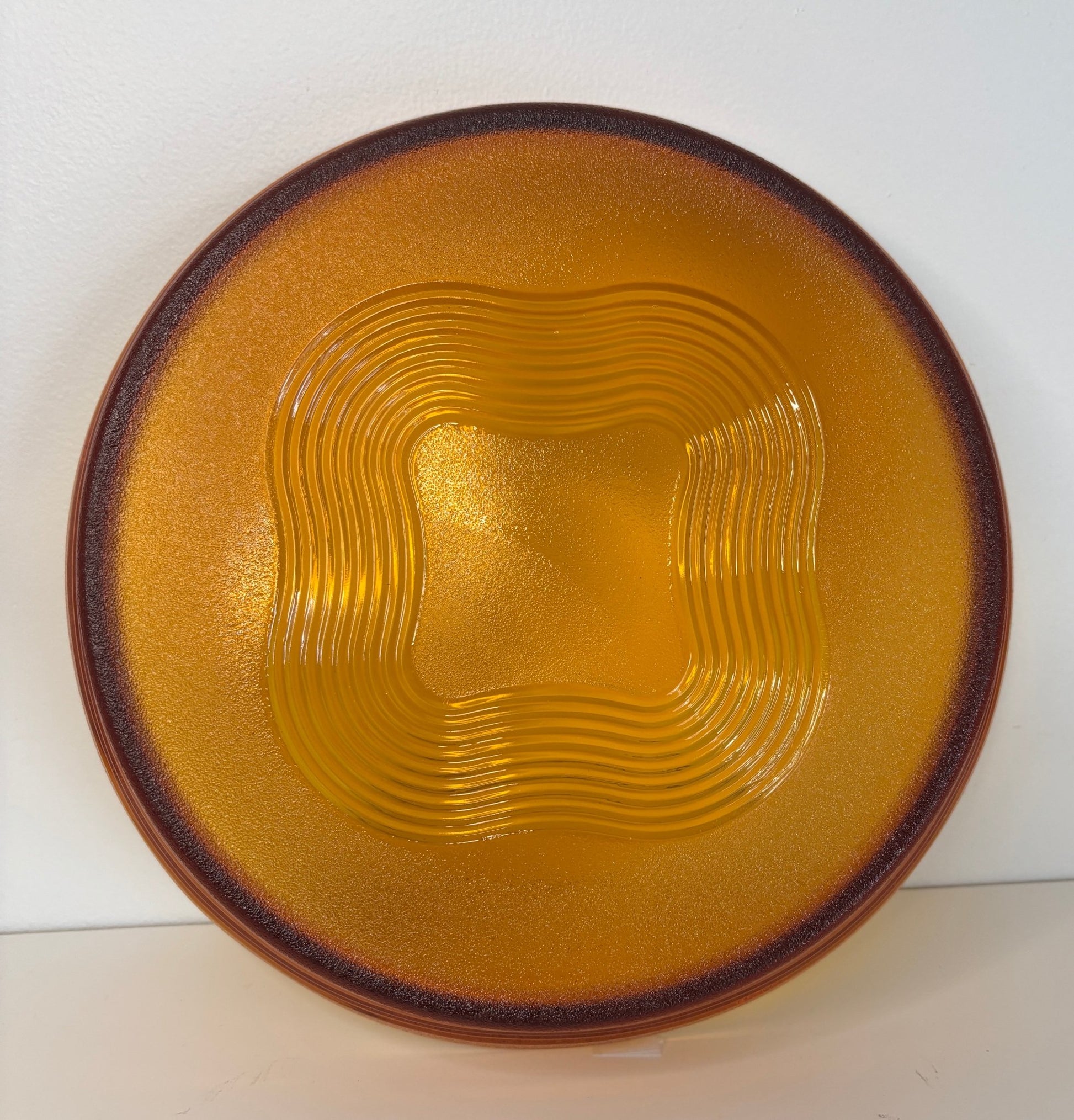 Duralex Ondine Amber Glass Serving Plate