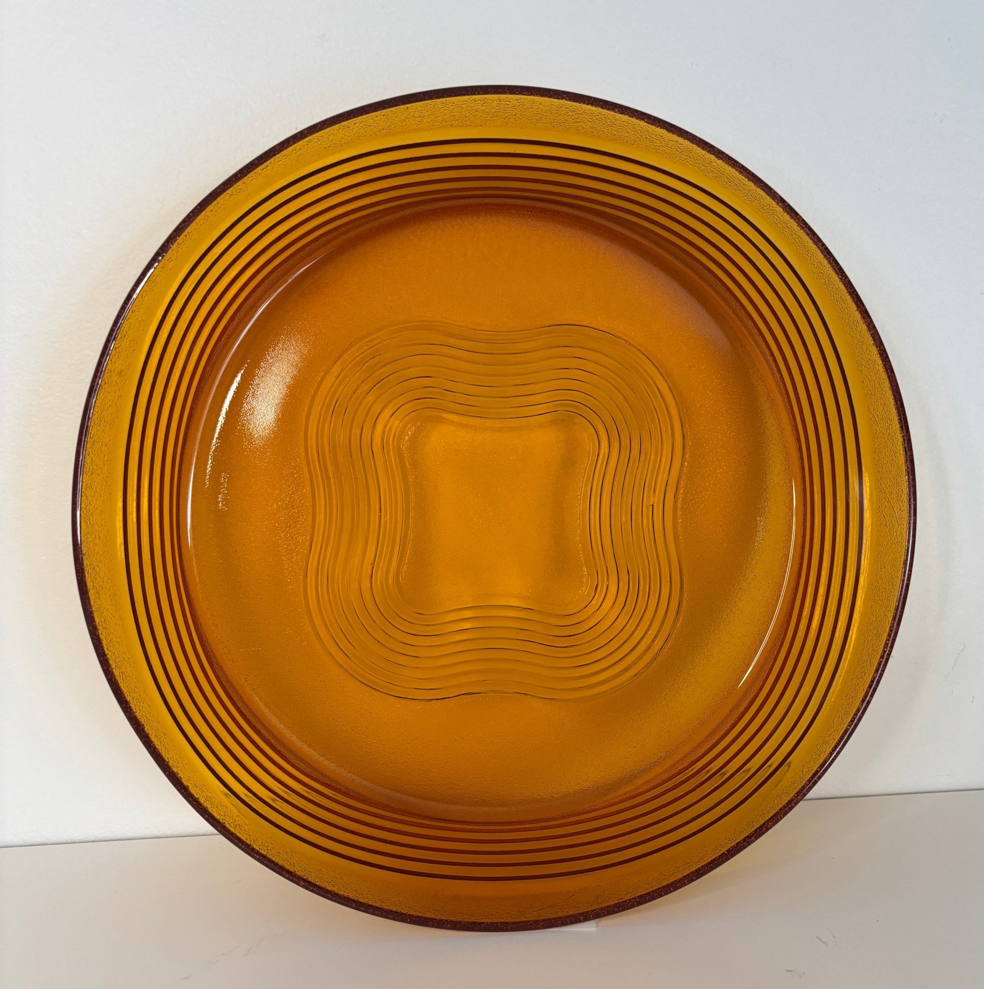 Duralex Ondine Amber Glass Serving Plate