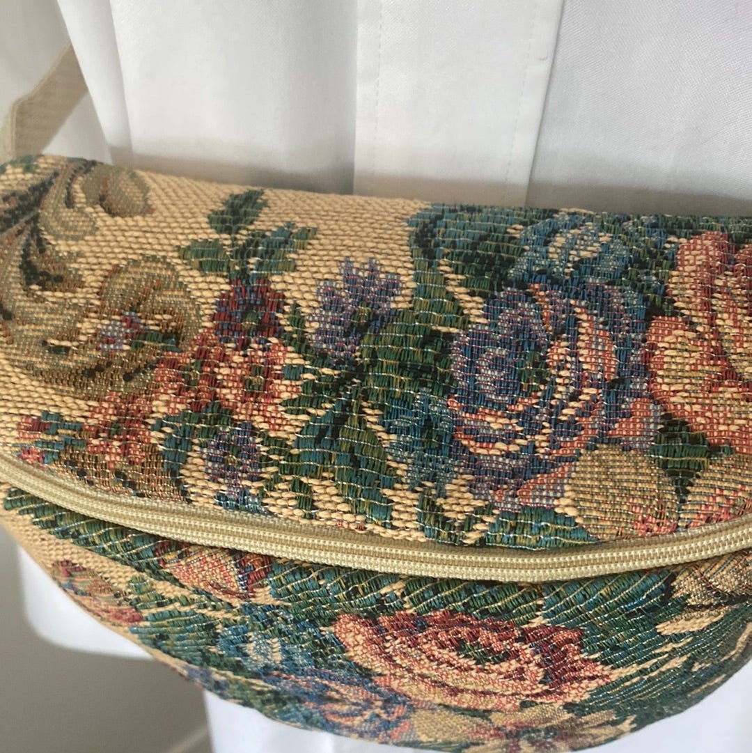 Emerald Woods Vintage Old World Tapestry Fanny Pack