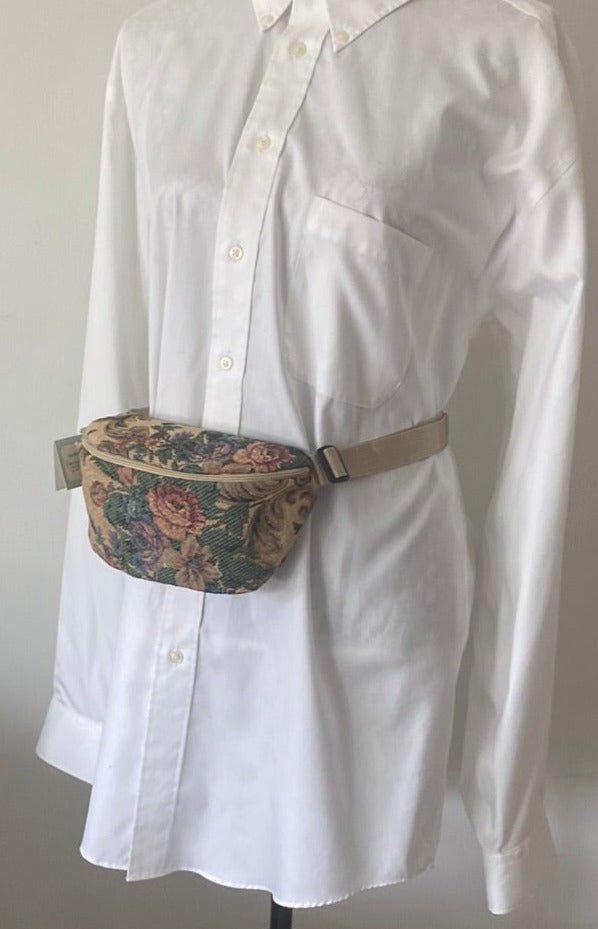 Emerald Woods Vintage Old World Tapestry Fanny Pack