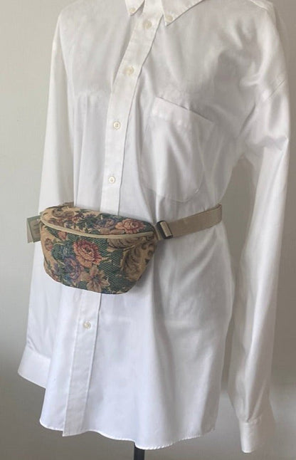 Emerald Woods Vintage Old World Tapestry Fanny Pack