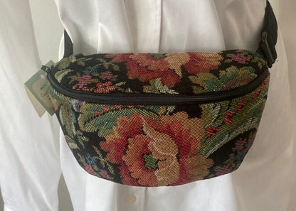 Emerald Woods Vintage Tapestry Embroidered Fanny Pack