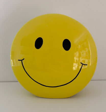 Enesco Smiley Face Ceramic Vintage Coin Piggy Bank