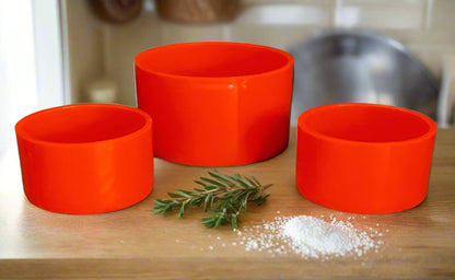 Erik Kold Plastic Orange Serving Bowls