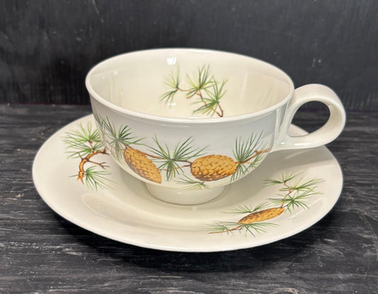 Eva Zeisel Hallcraft Pinecone Tea Cup and Saucer